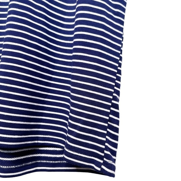 HILARY RADLEY Striped Drawstring Waist Dress Size Small in Navy and White Stripe - Picture 13 of 16
